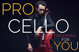 record professional cello solo for any song