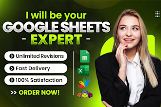 be your expert for excel vba, google sheets, and custom spreadsheet automation