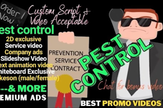 make pest control video commercial or pest control short ad