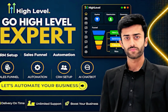 build gohighlevel sales funnel and CRM automation