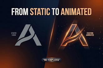 create custom logo animation and brand intro video