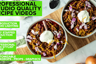 create a video featuring your recipe or product