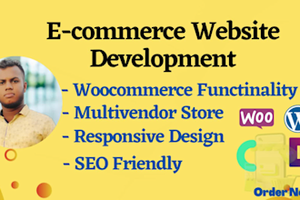 build a woocommerce website and wordpress website with an ecommerce store