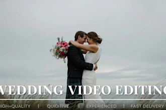 do cinematic wedding video editing