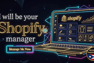 be your shopify store manager