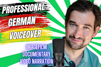 do a german voice over for your companies next imagefilm