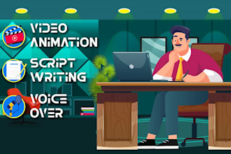 create 2d animated explainer sales video