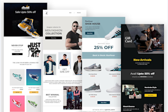 design responsive HTML mailchimp email template