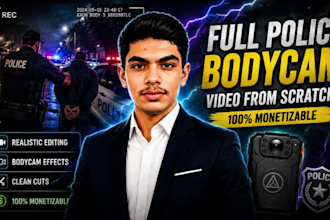 make full police bodycam video from scratch monetizable