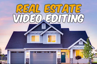 do professional real estate video editing