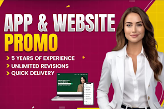 create app promo, website, saas product promo, explainer or demo video ad