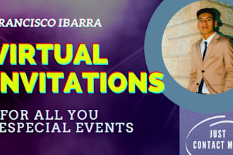 do virtual invitation for all your events