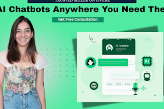 create ai chatbot for websites, web application, or mobile apps
