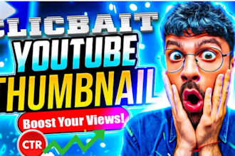 design clickbait youtube thumbnail
