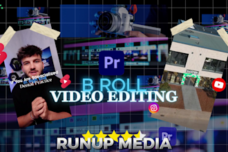 do cinematic b roll ,reels and shorts with captions