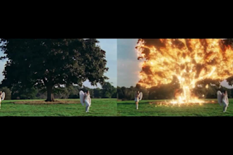 composite vfx, special effect, explosion, fire effect, particles, smoke and more
