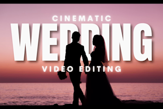 edit your wedding video into a beautifully crafted cinematic film