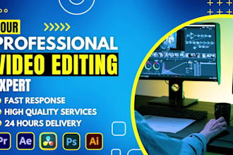 do professional video editing for youtube and social media