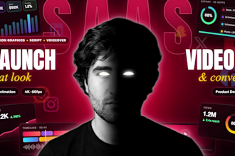 create saas promo video and ui animation