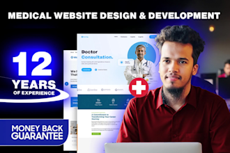 design medical website, doctor website, healthcare and clinic website with SEO