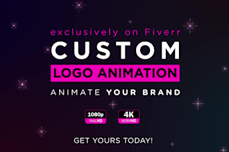 do a custom logo animation in a style of your choice