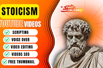 create motivational stoicism cash cow videos for youtube