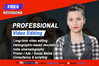 edit high quality videos for youtube and business