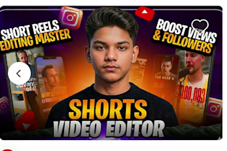 do professional video edit for youtube, facebook, shorts