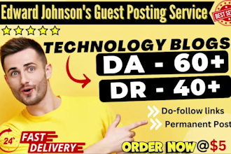 do guest post on da60 technology blogs