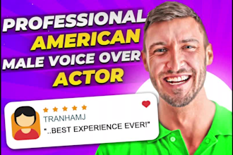 record an authentic inspiring deep relatable american english male voice over