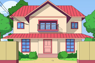 create an amazing 2d cartoon animation video for you