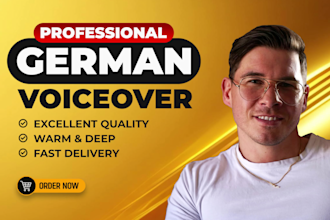 record a german male voice for anime or video game character