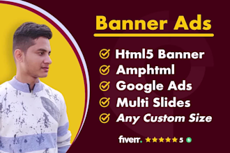design animated HTML5 banner ads for google display ads