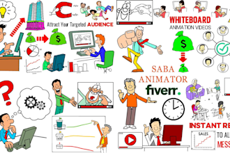create professional whiteboard animation explainer video in 1 day