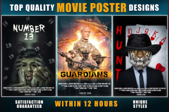 do artistic movie poster design and book cover design