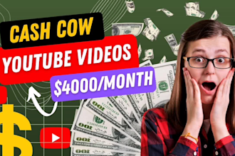 make top 10 cash cow youtube videos and convert article or text into video