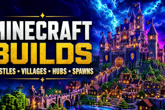 build minecraft castles, villages, bases, hubs, and server spawns