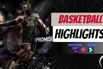 create basketball  sports highlights videos
