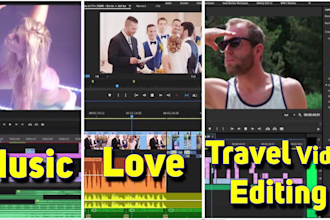 edit professional cinematic video editing and color grading