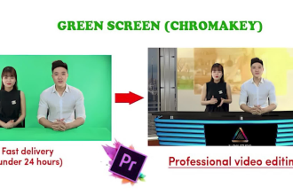 remove green screen, rotoscoping and chroma key