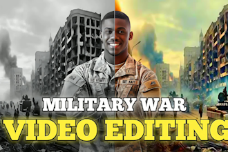 edit war and military niche videos