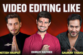 video edit like dhruv rathee in 1 to 2 day