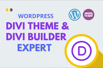 be divi theme and divi builder expert for divi wordpress website
