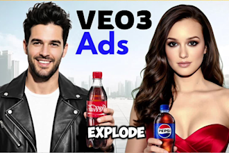 create realistic google veo 3 ads video for your brand