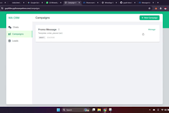 do whatsapp business API setup and build whatsapp chatbots