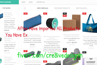 design Amazon, AliExpress and eBay AFFILIATE Website Store