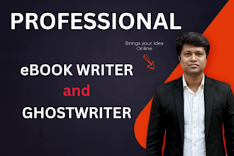 be your ghostwriter for nonfiction ebook writer