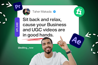 be video editing business ugc and spokesperson videos