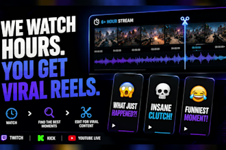 scrub your twitch vods for clips and edit highlights