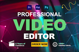 professional any type documentary and youtube video editing